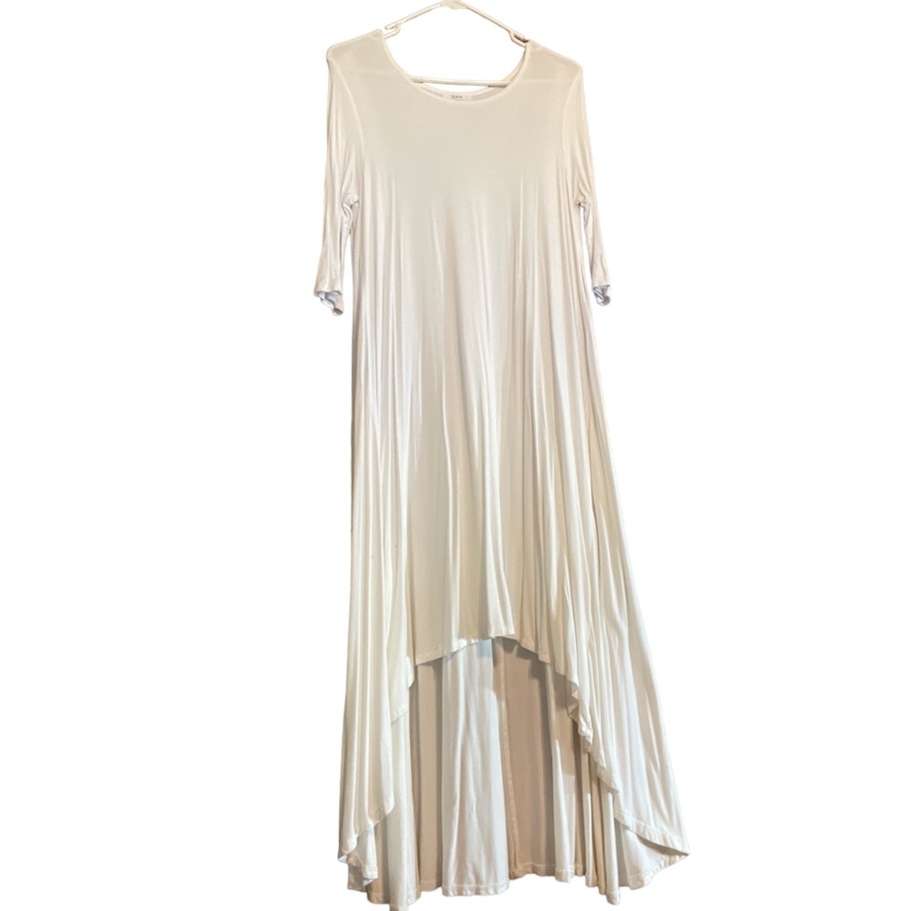 White Stretch Summer Dress